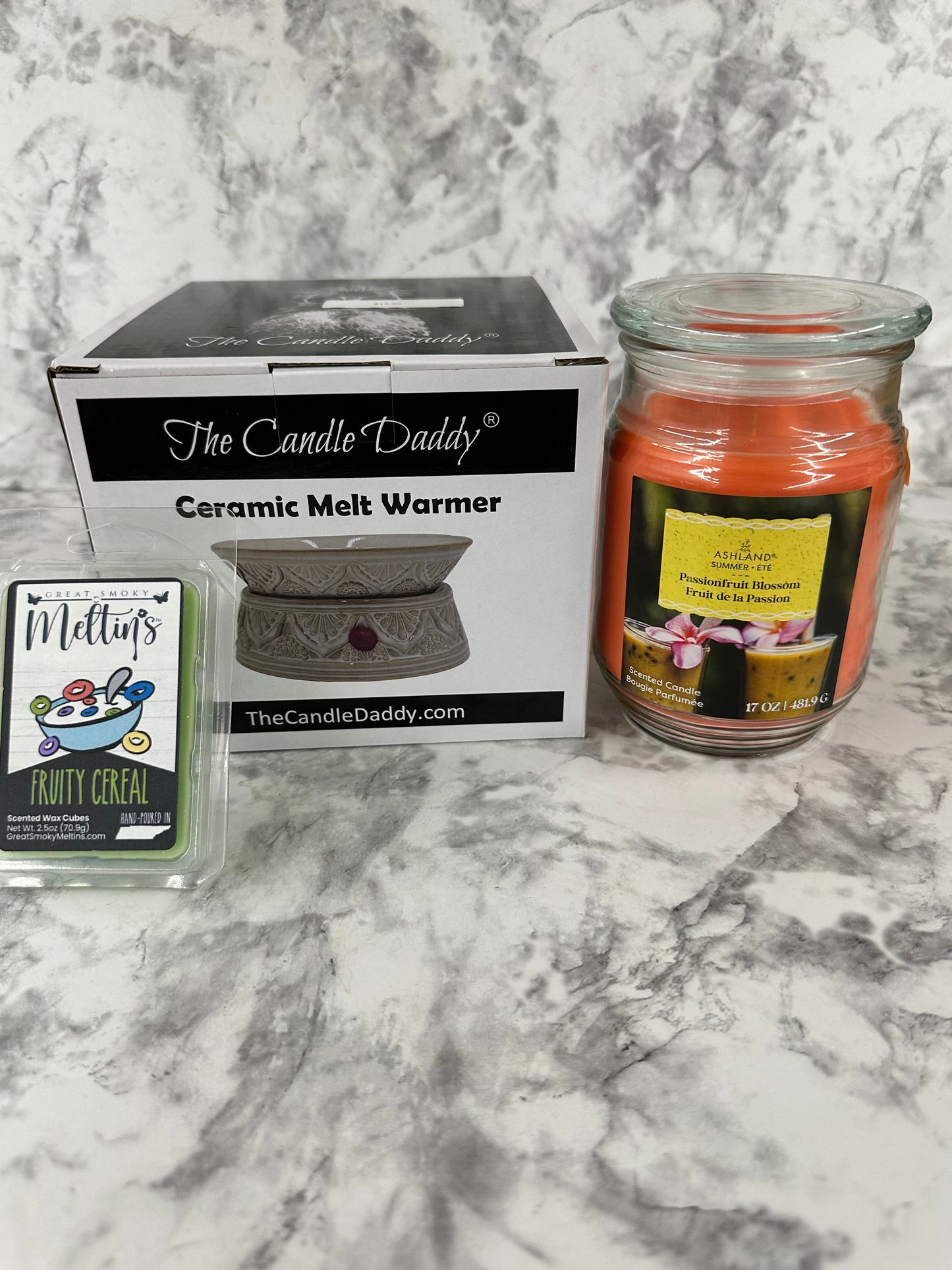 Wax Warmer, wax melts & Candle Gift set
