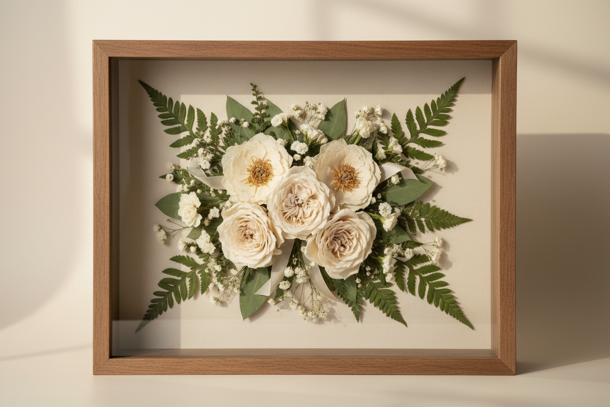 Floral Preservation Shadow Box 14 x18