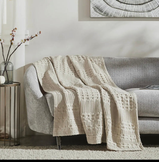 Brands Waffle Weave Natural Throw