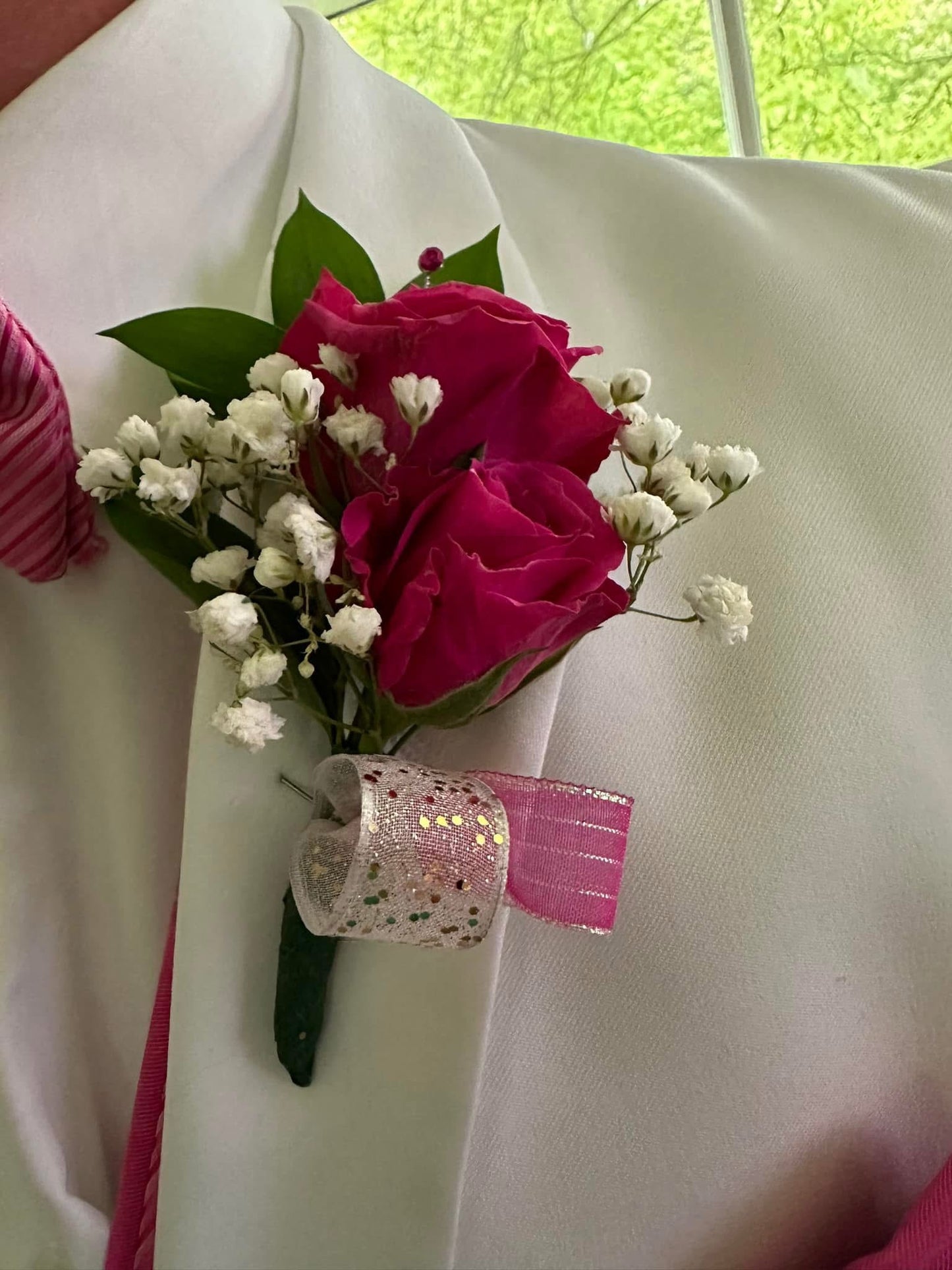 Spray Rose Boutonniere