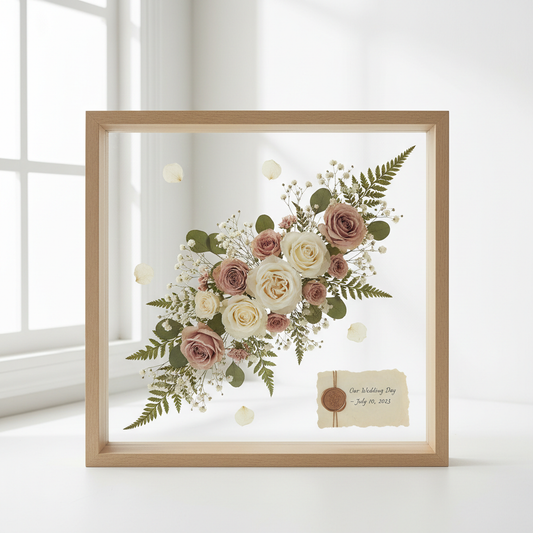 Floral Preservation Shadow Box 12 x12