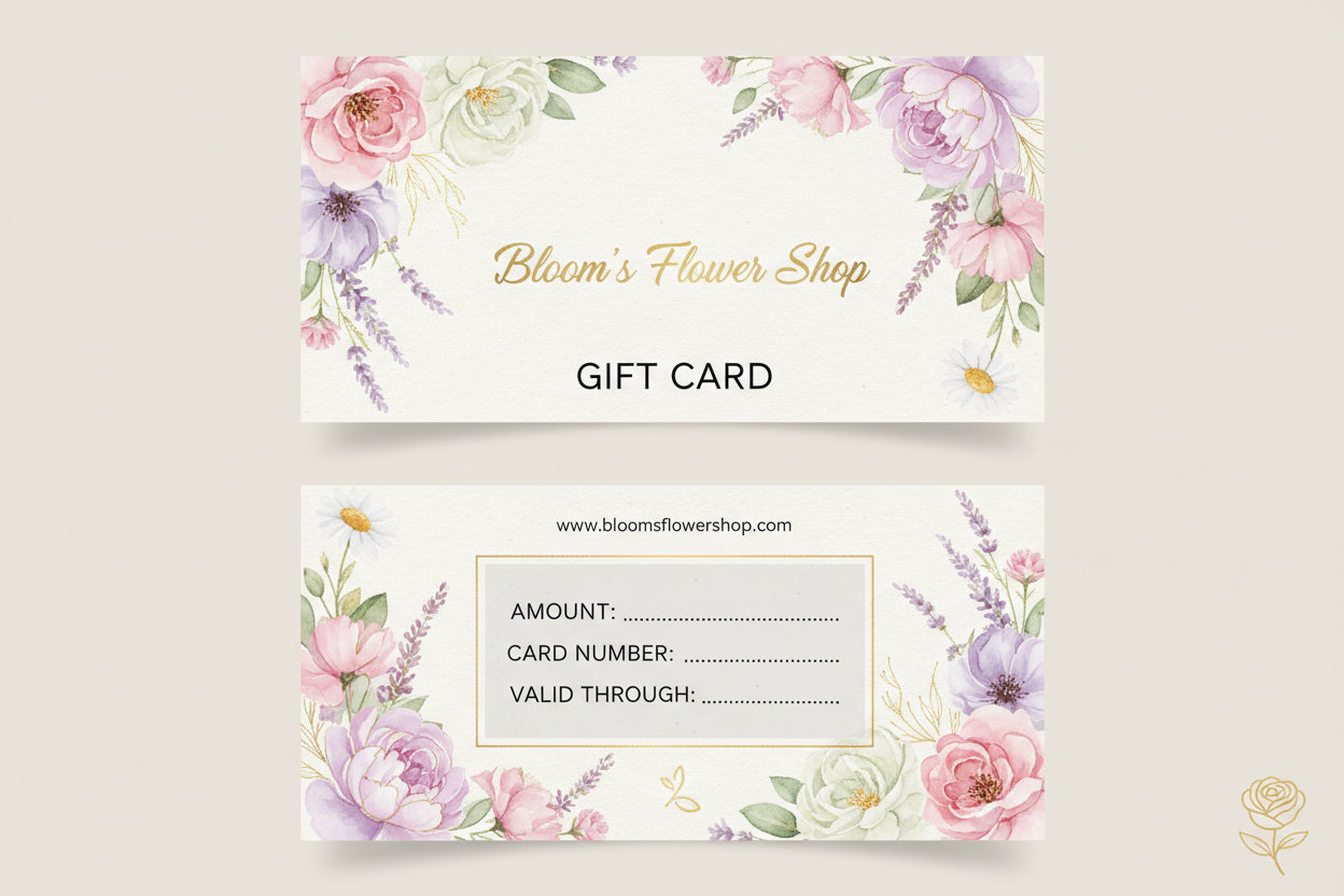 flower shop gift card
