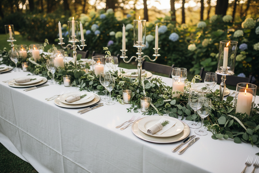 greenery wedding table