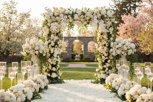 wedding ceremony flowers
